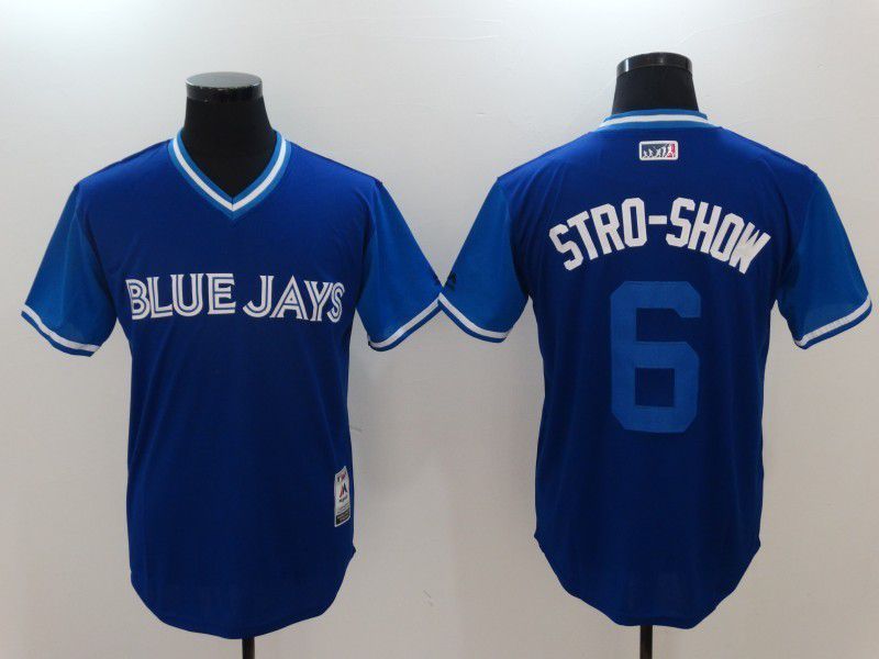 Men Toronto Blue Jays #6 Stro Show Blue Game 2022 Legend Edition MLB Jersey->toronto blue jays->MLB Jersey